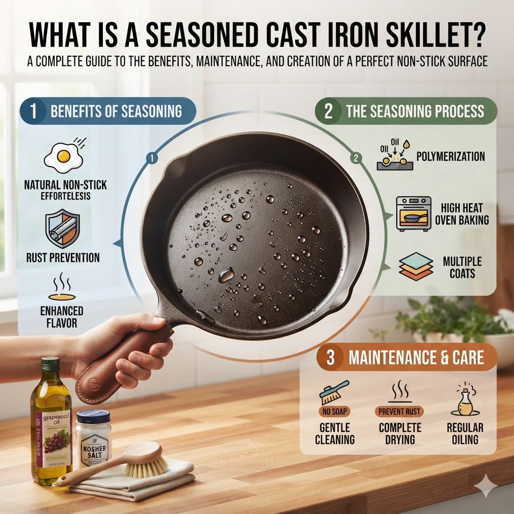 What Is a Seasoned Cast Iron Skillet? Complete Guide