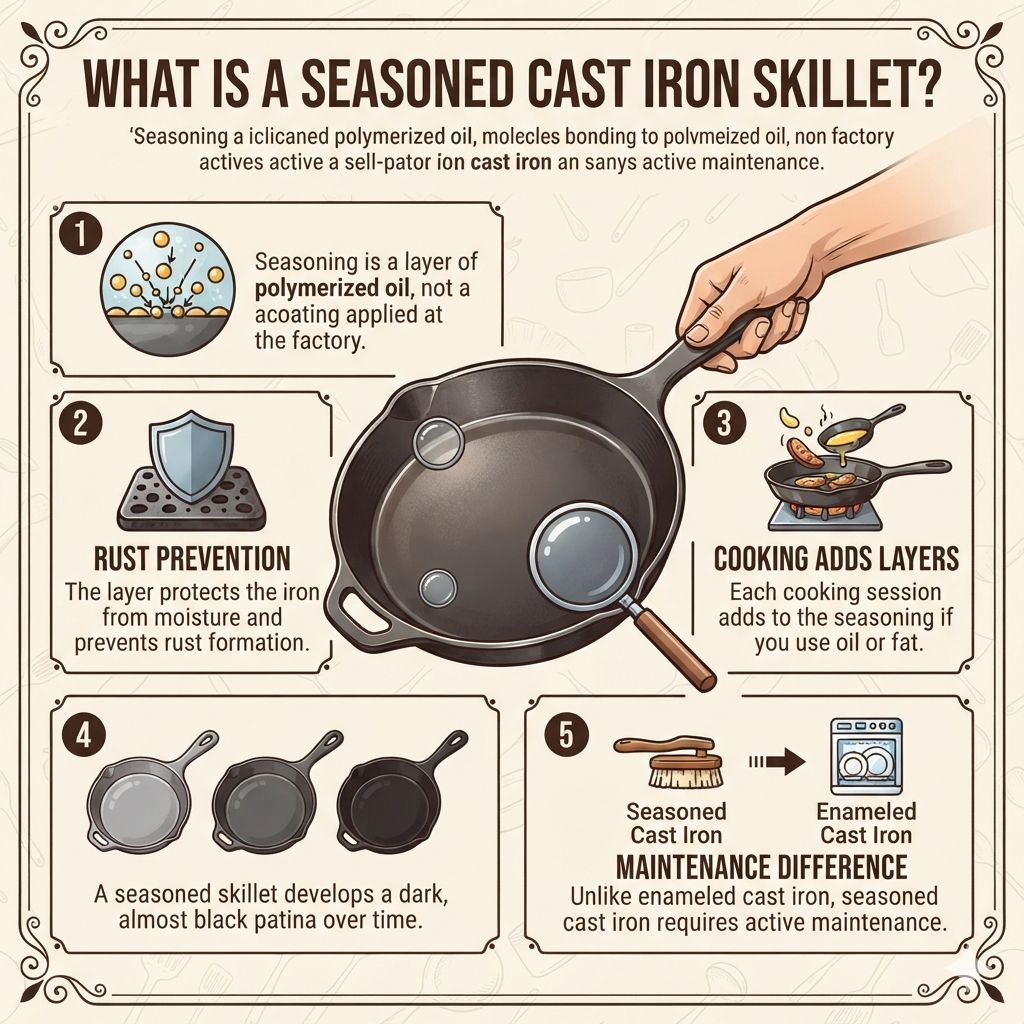 What Is a Seasoned Cast Iron Skillet