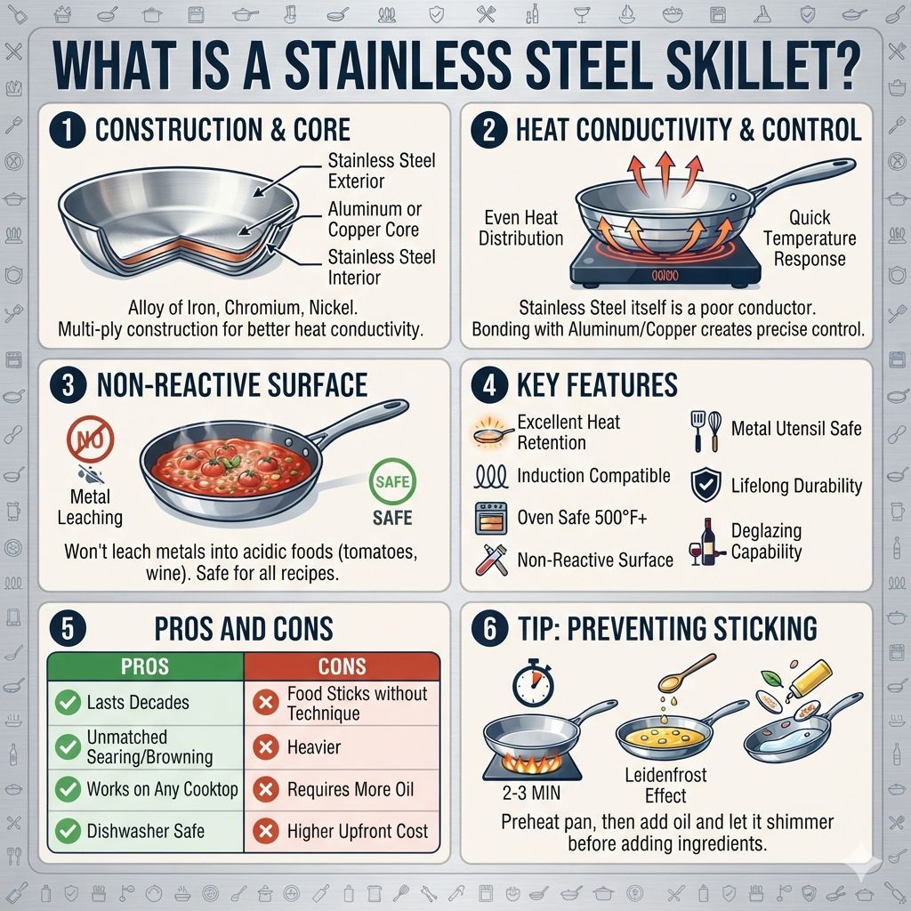 What Is a Stainless Steel Skillet