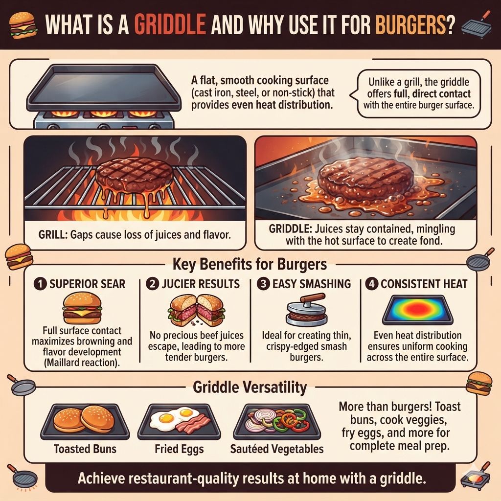 What is a Griddle and Why Use It for Burgers