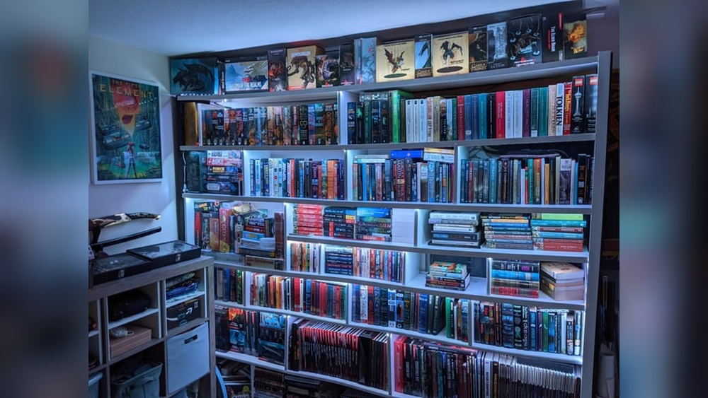 Bookshelf With Different Sized Shelves