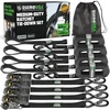 Rhino USA Ratchet Straps Tie Downs, 4-Pack