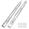 Tobinice 22 Inch Full Extension Side Mount Drawer Slides, 10 Pairs