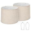 Drum Lampshades, Set of 2, 11.6 Inch