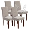 Genina Waterproof Dining Chair Covers Parsons Slipcover