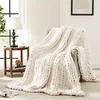 L'AGRATY Chunky Knit Throw Blanket