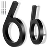 6-Inch Floating Metal House Numbers, Modern Anti-Rust