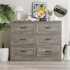 Fameill Dresser 6 Drawer Wide Organizer with Charging Station