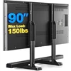 Rfiver Table Top TV Stand with Height Adjustable Legs