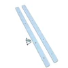Replacement White Guide Rails for Grooved Drawers