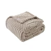 Soft Fleece Throw Blanket, Neutral Tan