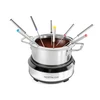 Nostalgia 8-Cup Electric Fondue Pot Set for Cheese and Chocolate