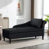ACMEASE Velvet Chaise Lounge with Storage