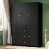 VOWNER 71-Inch Armoire with 3 Drawers and Mirror