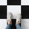Black and White Checkered Peel and Stick Floor Tiles (40-Pack)