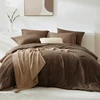 Queen Comforter Set 7 Pieces Soft Prewashed Bed in a Bag