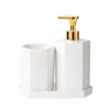 Ceramic Bathroom Accessories Set with Soap Dispenser