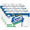 Scott Rapid Dissolving Toilet Paper 48 Double Rolls Septic Safe