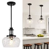 Modern Matte Black Pendant Light for Kitchen Island