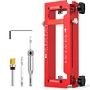 Door Hinge Jig Aluminum Alloy Adjustable Mortise Jig