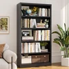 CBNTKI 55-Inch Metal Bookshelf with 4 Adjustable Shelves