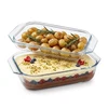 Glass Baking Dish 2QT Casserole Dish with Lid