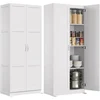 DUMOS Tall Storage Cabinet with Doors and Shelves