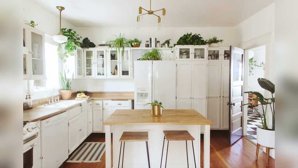 What To Do With The Space Above Kitchen Cabinets