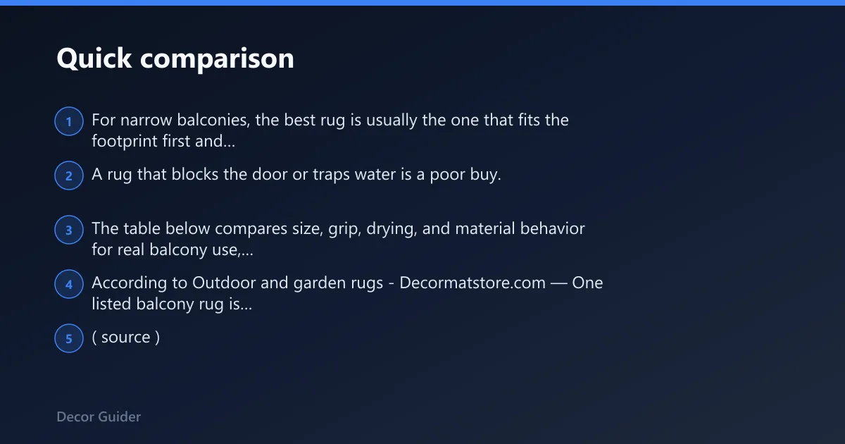 Steps: Quick comparison