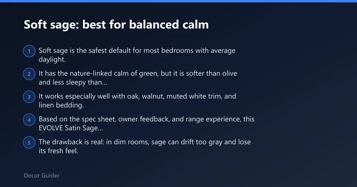 Steps: Soft sage: best for balanced calm