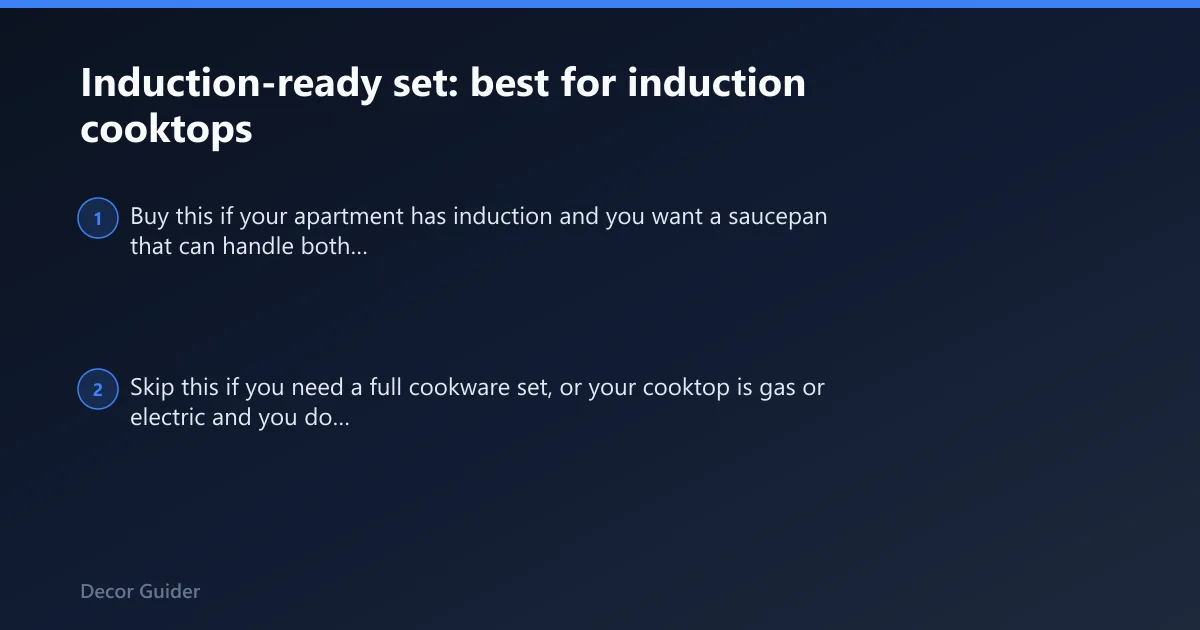 Steps: Induction-ready set: best for induction cooktops