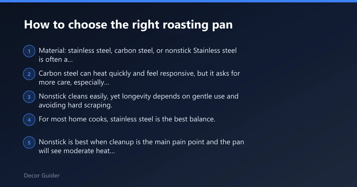 Steps: How to choose the right roasting pan