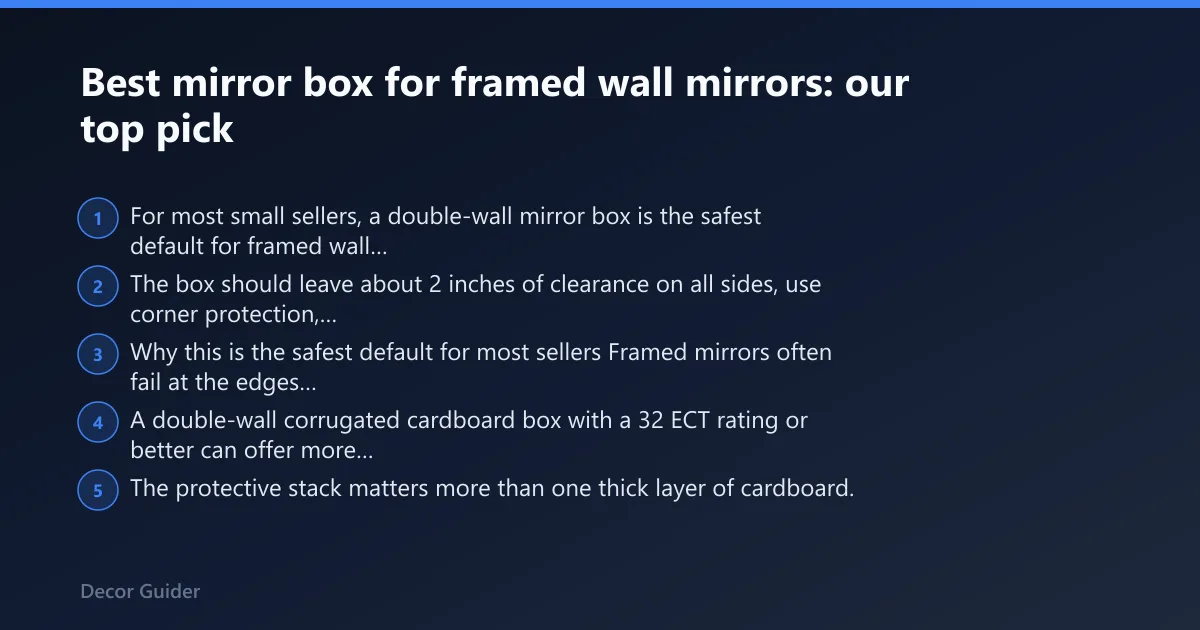 Steps: Best mirror box for framed wall mirrors: our top pick
