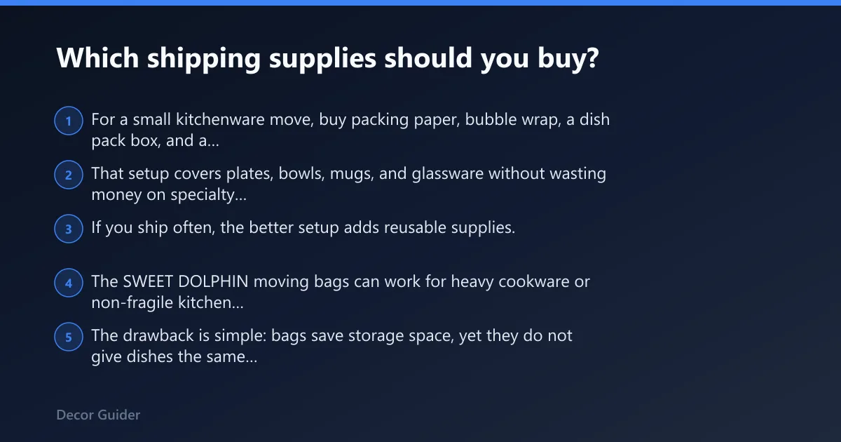 Steps: Which shipping supplies should you buy?