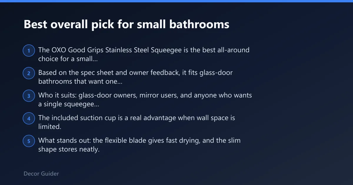 Steps: Best overall pick for small bathrooms