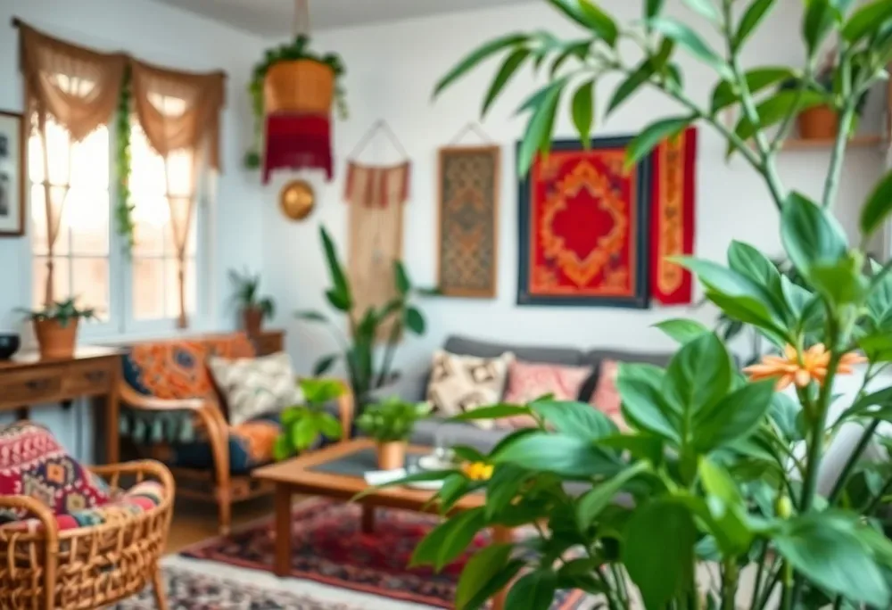 53+ Boho Living Room Ideas