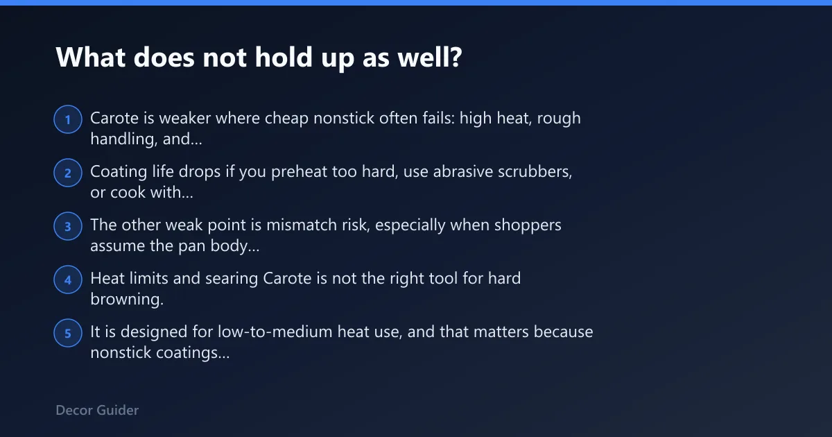 Steps: What does not hold up as well?