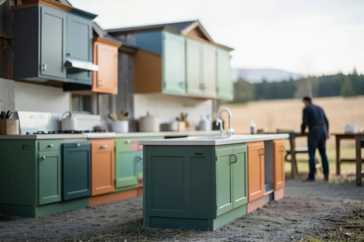 Different Color Kitchen Cabinets