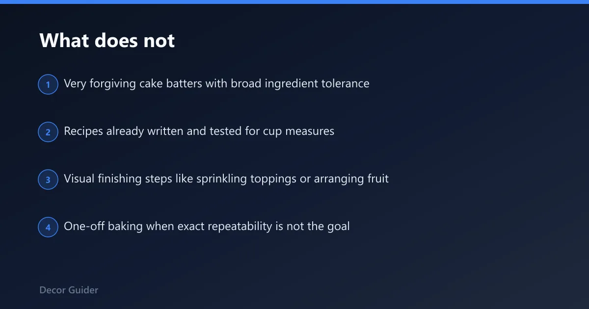 Steps: What does not