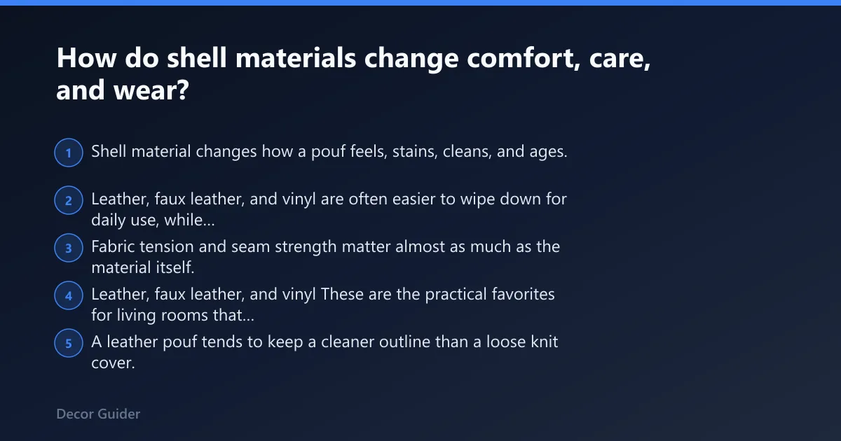 Steps: How do shell materials change comfort, care, and wear?