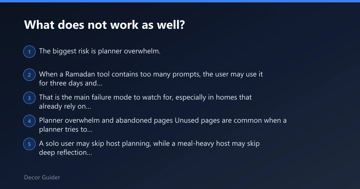 Steps: What does not work as well?