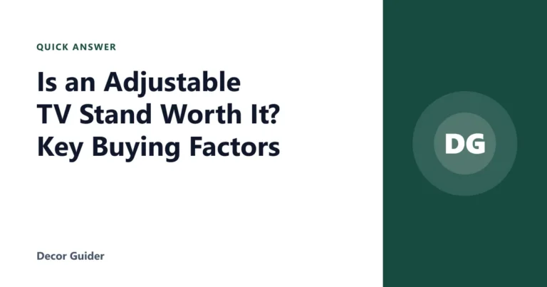 Is an Adjustable TV Stand Worth It? Key Buying Factors