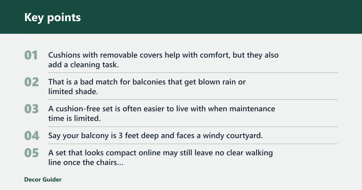 Key points: What does not