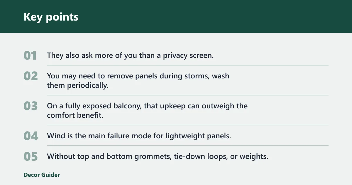 Key points: What does not?