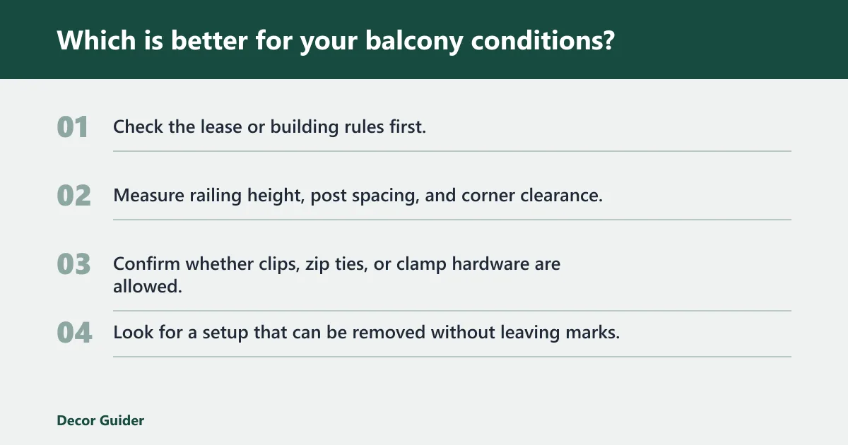Steps: Which is better for your balcony conditions?