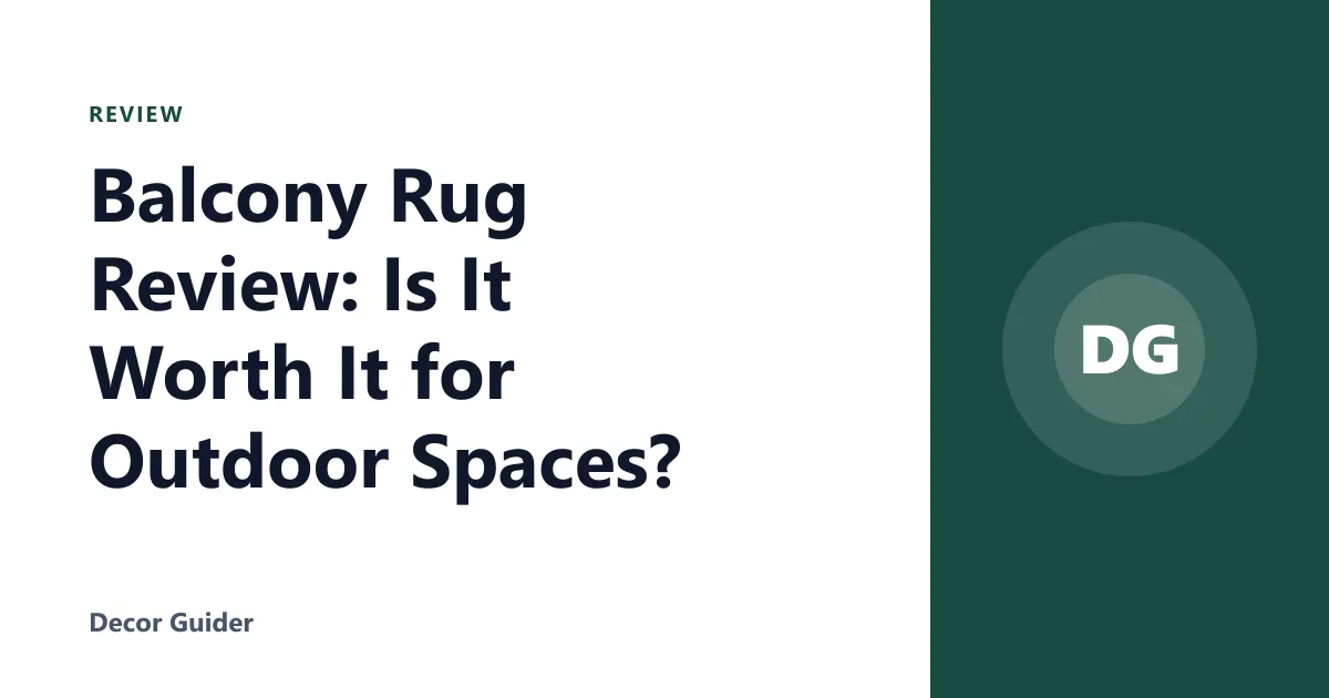Balcony Rug Review: Is It Worth It for Outdoor Spaces?