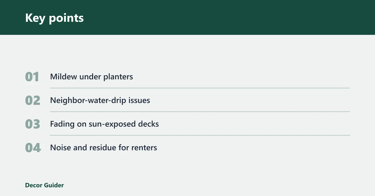 Key points: What does not work well?