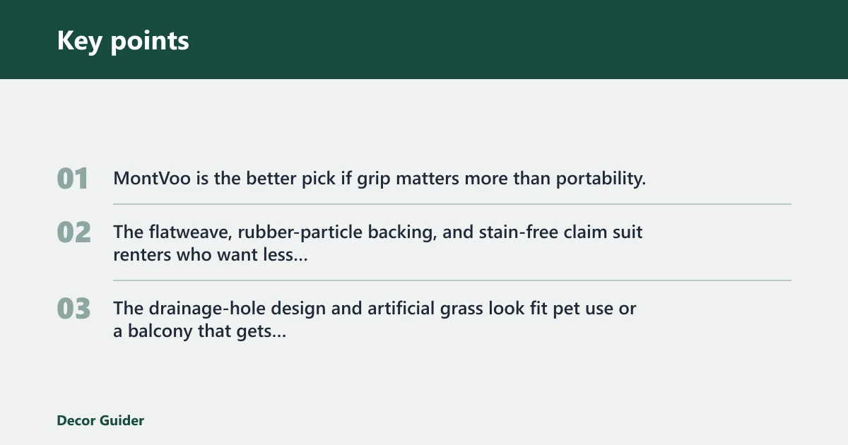 Key points: Alternatives