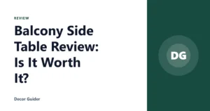 Balcony Side Table Review: Is It Worth It?