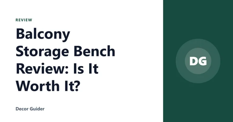 Balcony Storage Bench Review: Is It Worth It?